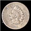 Image 2 : 1859 Indian Cent 1c Grades vg+