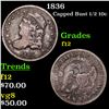 Image 1 : 1836 Capped Bust Half Dime 1/2 10c Grades f, fine