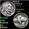 Image 1 : 1926-d Buffalo Nickel 5c Grades vf, very fine