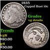 Image 1 : 1835 Capped Bust Dime 10c Grades vg details