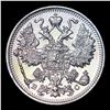 Image 2 : 1915 Russia 15 Kopeks Silver Y# 21a.3 Grades Select Unc