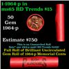 Image 1 : Shotgun Lincoln 1c roll, 1964-p 50 pcs Steel-Strong Wrapper.