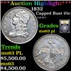 Image 1 : ***Auction Highlight*** 1832 Capped Bust Quarter 25c Graded Select Unc PL BY USCG (fc)