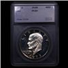 Image 2 : Proof 1973-s Silver Eisenhower Dollar $1 Graded pr69+ DCAM BY SEGS