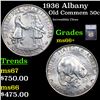 Image 1 : 1936 Albany Old Commem Half Dollar 50c Graded ms66+ BY SEGS