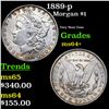 Image 1 : 1889-p Morgan Dollar $1 Grades Choice+ Unc