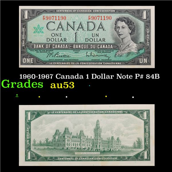 1960-1967 Canada 1 Dollar Note P# 84B Grades Select AU