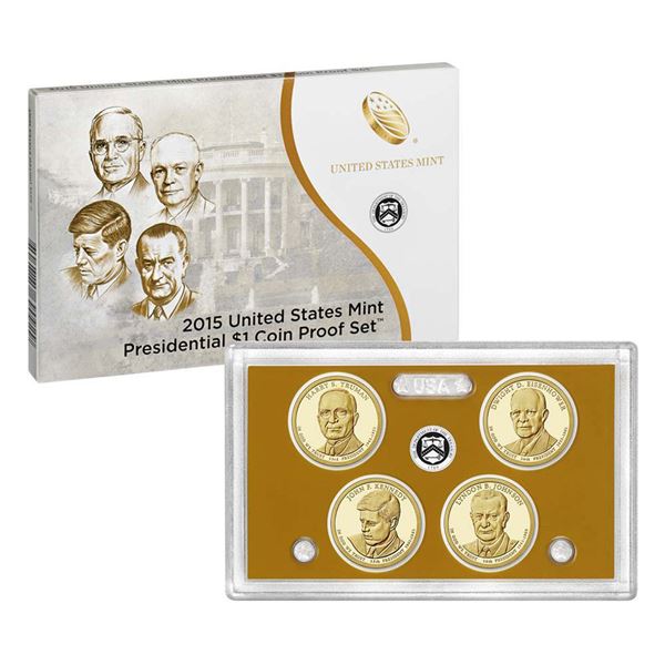 2015 United States Mint Presidential $1 Coin Proof Set