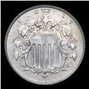 Image 2 : ***Auction Highlight*** 1866 Rays Shield Nickel 5c Grades Choice Unc By SEGS (fc)