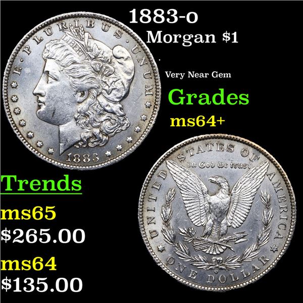 1883-o Morgan Dollar $1 Grades Choice+ Unc