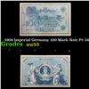 Image 1 : 1908 Imperial Germany 100 Mark Note P# 34 Grades Select AU