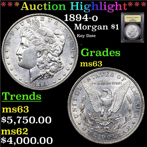 ***Auction Highlight*** 1894-o Morgan Dollar $1 Graded Select Unc BY USCG (fc)