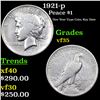 Image 1 : 1921-p Peace Dollar $1 Grades vf++