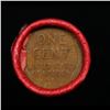 Image 3 : Mixed small cents 1c orig shotgun roll,  Wheat Cent, 1903 Indian Cent other end, Nathan's Brandt Wra