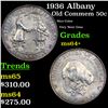 Image 1 : 1936 Albany Old Commem Half Dollar 50c Grades Choice+ Unc