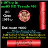 Image 1 : Shotgun Lincoln 1c roll, 1974-p 50 pcs Steel-Strong Wrapper.
