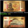 Image 1 : 2008 Zimbabwe 1 Centillion Dollars Fantasy / Souvenir Note Grades CU