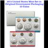 Image 1 : 1973 U.S. Mint Set Original Government Packaging 13 coins