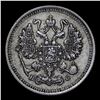 Image 2 : 1915 Russia 10 Kopeks Silver Y# 20a.3 Grades Select Unc
