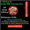 Image 1 : Shotgun Lincoln 1c roll, 1964-p 50 pcs Steel-Strong Wrapper.