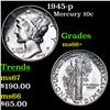 Image 1 : 1945-p Mercury Dime 10c Grades GEM++ Unc