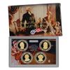Image 1 : 2008 United State Mint Presidential Dollar Proof Set. 4 Coins Inside.