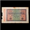 Image 2 : 1923 Germany (Weimar) 20,000 Marks Post-WWI Hyperinflation Banknote P# 85a, Watermark Circles Grades