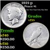 Image 1 : 1921-p Peace Dollar $1 Grades vf++