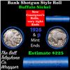 Image 1 : Buffalo Nickel Shotgun Roll in Old Bank Style 'Abbott Coin Counter' Wrapper 1926 & p Mint Ends