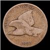 Image 2 : 1858 SL Flying Eagle Cent 1c Grades f, fine