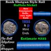 Image 1 : Buffalo Nickel Shotgun Roll in Old Bank Style 'Abbott Coin Counter' Wrapper 1935 & p Mint Ends