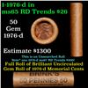 Image 1 : Shotgun Lincoln 1c roll, 1976-d 50 pcs Brandt Wrapper.