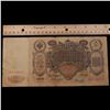 Image 3 : 1910 Imperial Russia 100 Dinar Cathriene The Great Note P# 13A Grades vf++