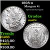 Image 1 : 1898-o Morgan Dollar $1 Grades GEM+ Unc