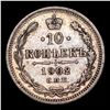 Image 3 : 1902 Russia 10 Kopeks Silver Y# 20a.2 Grades Select Unc