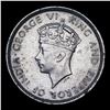 Image 2 : 1937 Hong Kong 10 Cents Coin (Under British Rule) KM: 21 Grades Choice Unc