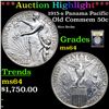 Image 1 : ***Auction Highlight*** 1915-s Panama Pacific Old Commem Half Dollar 50c Graded Choice Unc BY USCG (