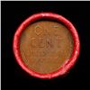 Image 3 : Mixed small cents 1c orig shotgun roll, 1913-p Lincoln Cent, Wheat Cent other end, Nathan's Brandt W