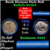 Image 1 : Buffalo Nickel Shotgun Roll in Old Bank Style 'Nathan's' Wrapper 1935 & D Mint Ends