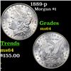 Image 1 : 1889-p Morgan Dollar $1 Grades Choice Unc
