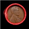 Image 2 : Mixed small cents 1c orig shotgun roll, 1919-p Lincoln Cent, Wheat Cent other end, Nathan's Brandt W