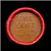 Image 3 : Mixed small cents 1c orig shotgun roll, 1919-p Lincoln Cent, Wheat Cent other end, Nathan's Brandt W