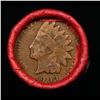 Image 2 : Mixed small cents 1c orig shotgun roll, 1929-s Wheat Cent, 1903 Indian Cent other end, Nathan's Bran
