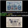 Image 1 : 1914 Imerpial germnay 5 Mark Note P# 47C Grades Choice AU/BU Slider