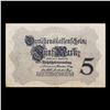 Image 3 : 1914 Imerpial germnay 5 Mark Note P# 47C Grades Choice AU/BU Slider