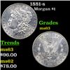 Image 1 : 1881-s Morgan Dollar $1 Grades Select Unc