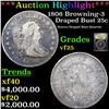 Image 1 : ***Auction Highlight*** 1806 Draped Bust Quarter Browning-3 25c Graded vf+ BY USCG (fc)