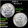 Image 1 : 1901-o Morgan Dollar $1 Grades Select+ Unc