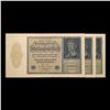 Image 2 : 3x Consecutive 1922 Germany (Weimar) "Vampire" 10,000 Marks Post-WWI Hyperinflation Banknotes, All A