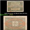 Image 1 : 1920 Germany 10 Mark Note P# 67A Grades vf, very fine